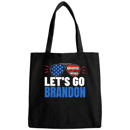 Let's Go Brandon Flag Sunglasses Anti Bien Club Tote Bag