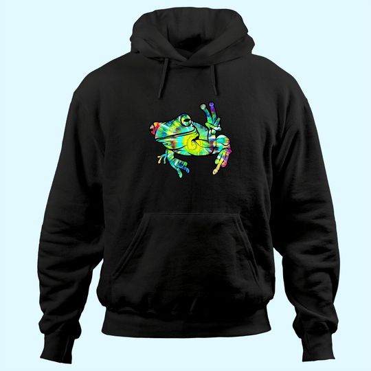 Peace Frog Tie Dye Hoodie For Boys And Girls