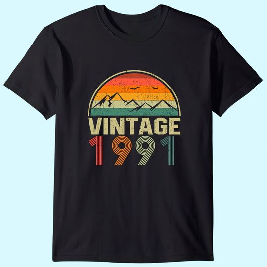 30th Birthday Gift Idea, Vintage 1991, Birthday Classic T-Shirt