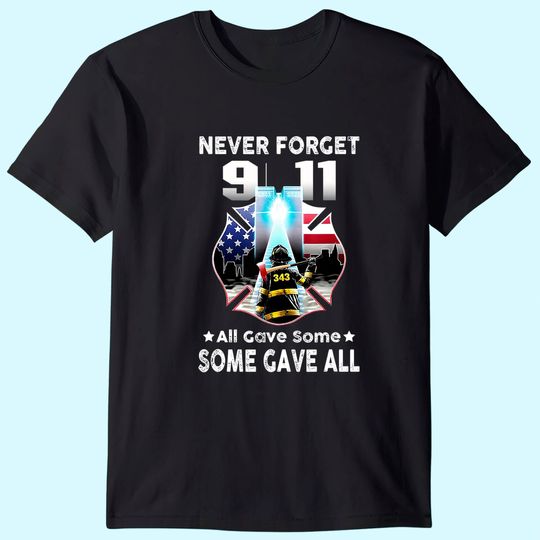 Never Forget 9-11-2001 20th Anniversary T-Shirt