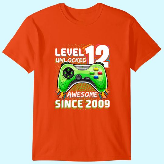 Level 12 Unlocked Awesome 2009 Video Game 12th Birthday Gift T-Shirt