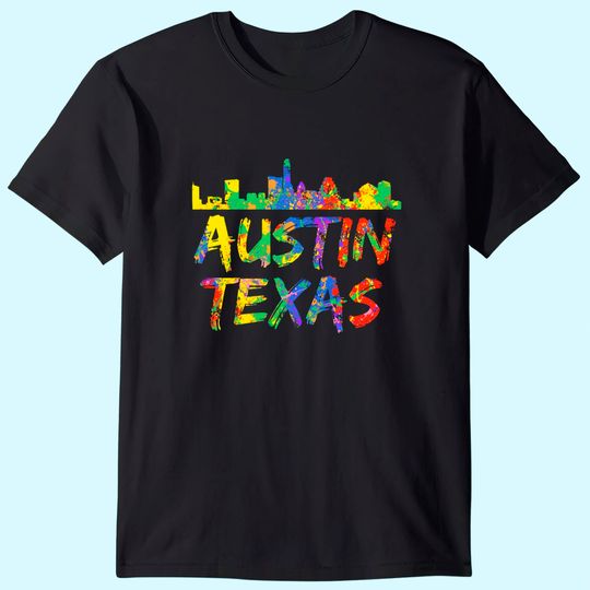 Austin Texas Skyline T Shirt