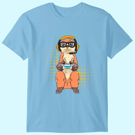 Funny Gamer Meerkat Video Game T-Shirt