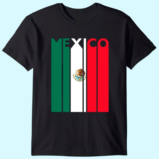 Mexico T-Shirt Vintage Flag