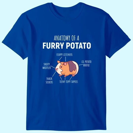 Anatomy Of A Furry Potato Guinea Pig Lover Gift T-Shirt