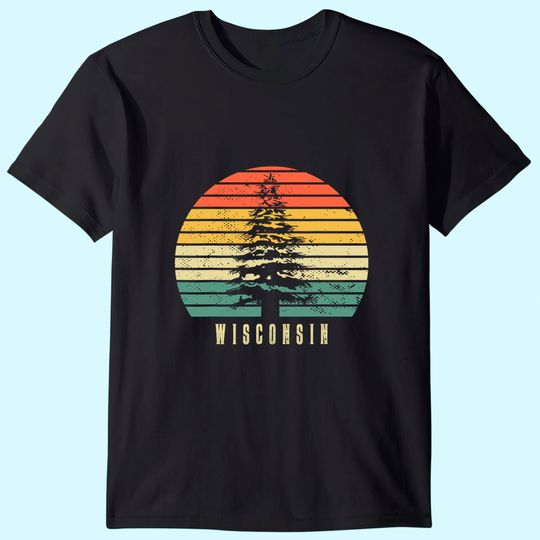Wisconsin State Park Pine Tree Gift residents T-Shirt