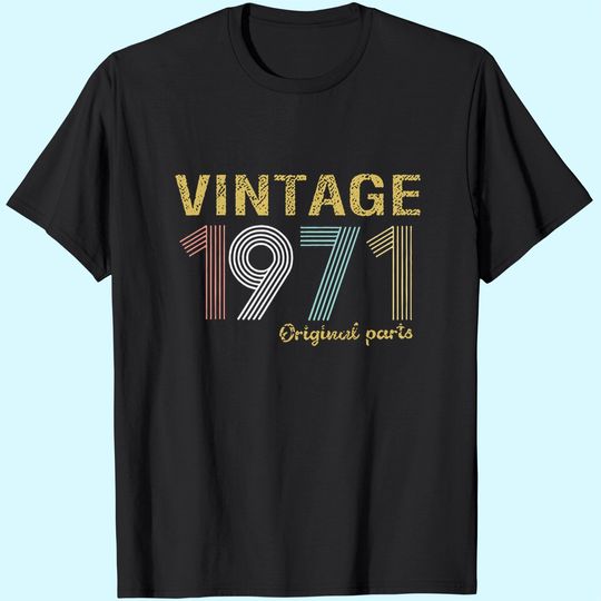 50th Birthday Vintage 1971 T Shirt