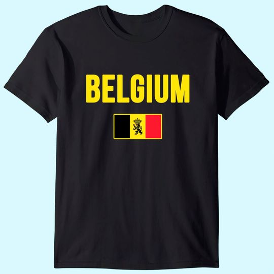 Belgium Flag Souvenir T Shirt