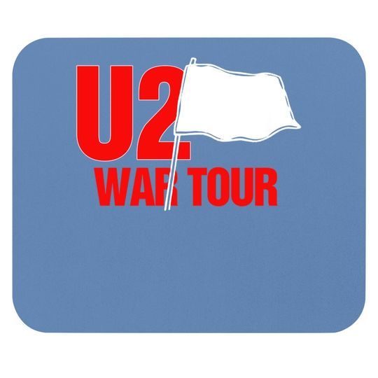 U2 War Tour Vintage 1983 Black Concert Mouse Pad