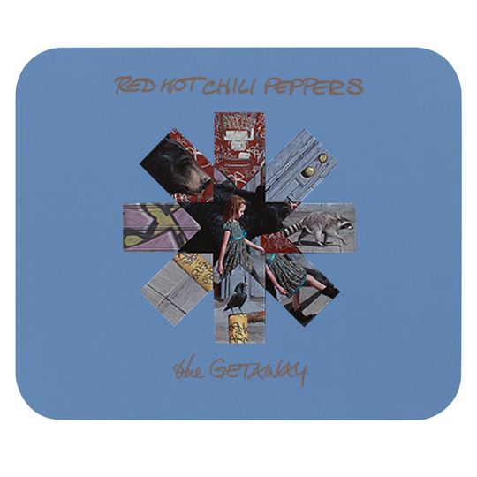 Red Hot Chili Peppers Getaway Album Asterisk Slim Fit Mouse Pad Black