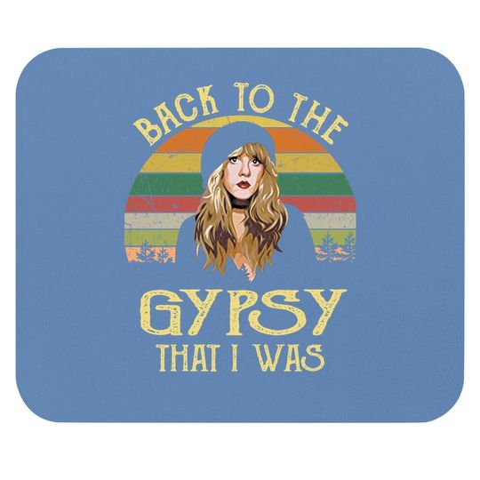Back To The Gypsy That I Was Funny Mouse Pad Letter Print Vintage Music Mouse Pad