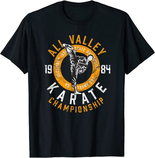 Old School All Valley Karate Championship Retro Graphic T Shirt