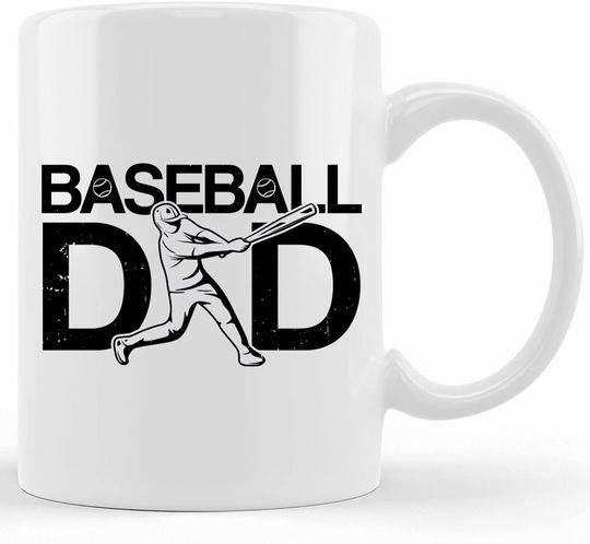 Personalized Baseball Dad Mug Baseball Mug Baseball Gift Baseball Player Mug Baseball Fan Gift Baseball Lover Mug Baseball Team Gift, Ceramic Novelty Coffee Mug, Tea Cup, Gift Present For Birthday