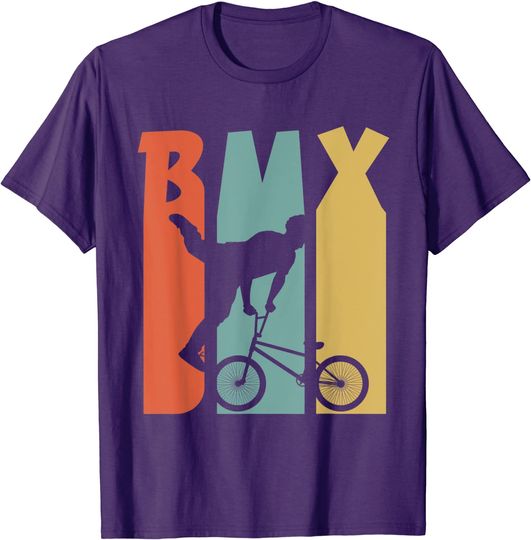 BMX, Retro BMX Bike Rider, vintage Retro 1970's style T-Shirt