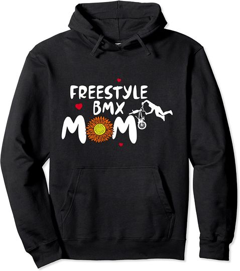 Freestyle BMX Mom for Women Cute Freestyle BMX Pullover Hoodie