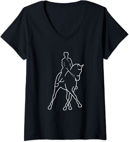 Dressage Horse And Rider Equestrian Riding T-shirt