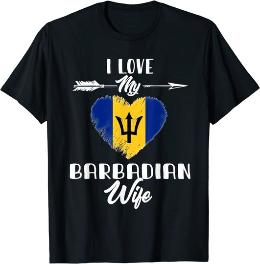 I Love My Barbadian Wife Barbados T Shirt