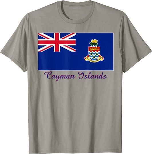 Souvenir Cayman Islands Flag T  Shirt