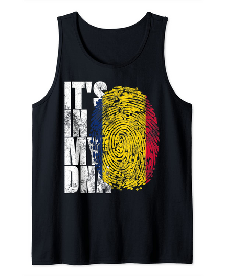 It's In My DNA Chadian African Gifts Africa Proud Chad Flag Tank Top