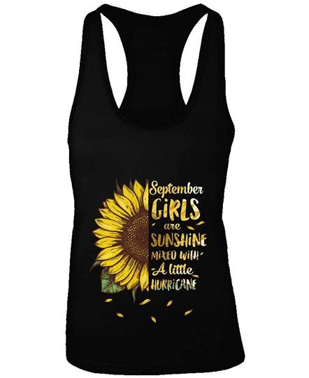 September Are Sunshine Mixed With A Little Hurricane Tank Top