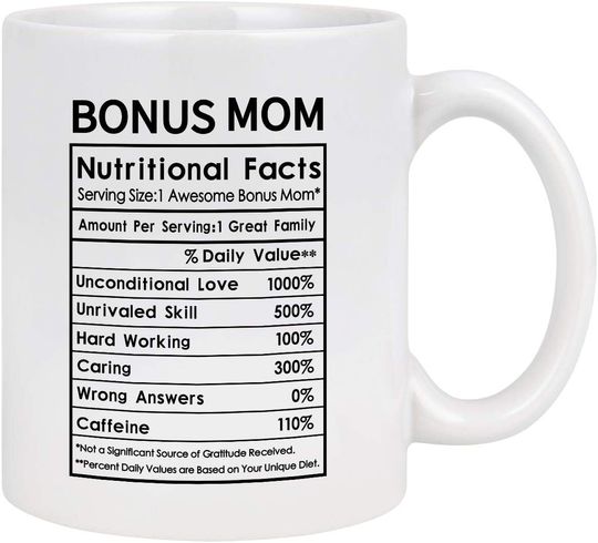 Mom Coffee Mug Mom Nutritional Facts Mugs for Mom from Daughter Son Mom Coffee Mug for Mom for Women Mom Coffee Cups