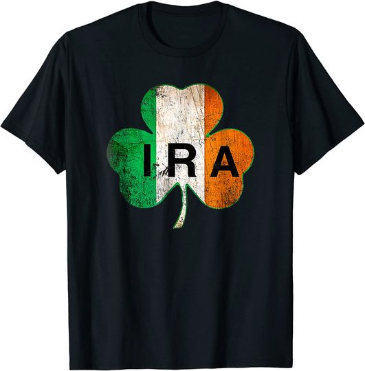 Irish Lucky Shamrock St Patrick's Day Ireland Flag T Shirt