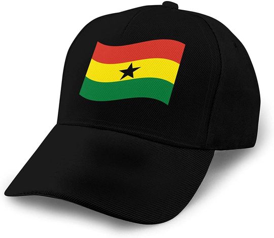 Inspier White Ghana Flag Baseball Hat