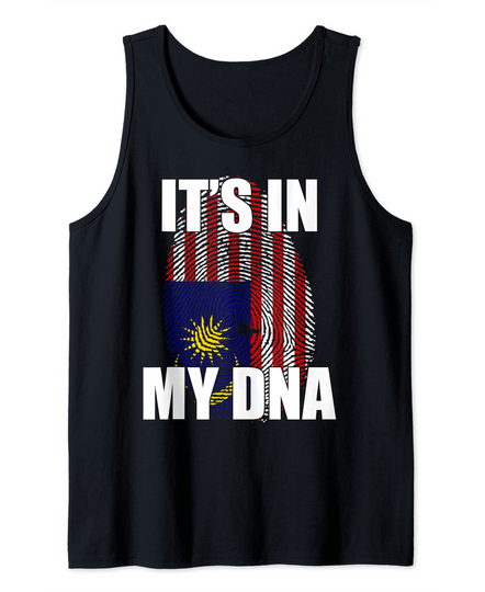 It's In My DNA Malaysian Flag Tank Top