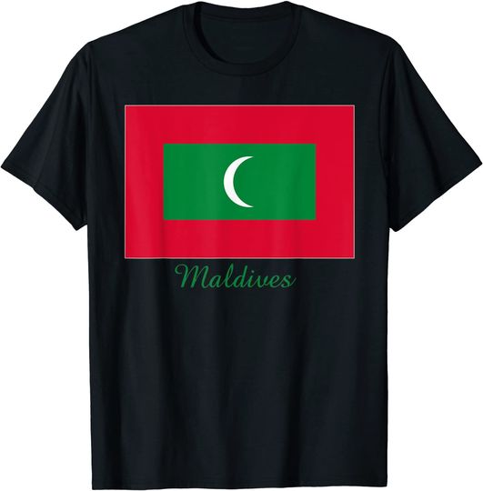 Souvenir Maldives Flag T-Shirt