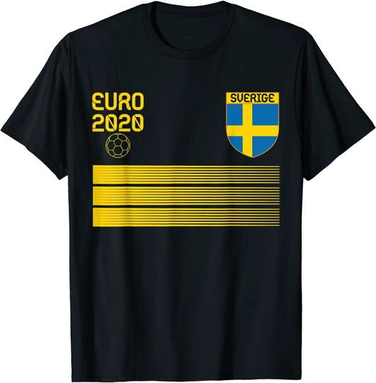 Sweden Football Jersey Sverige Soccer T-Shirt