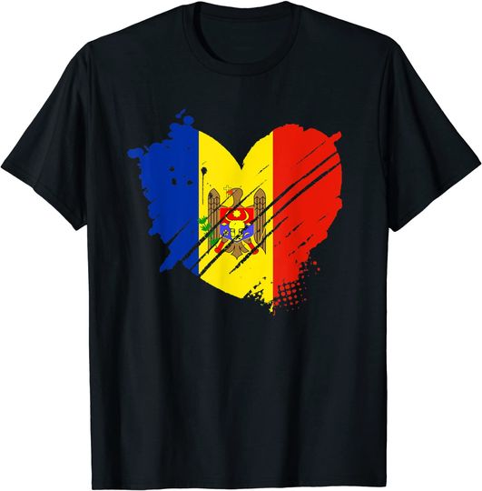 Moldova Flag I love It is in my DNA Gift for Moldavians T-Shirt