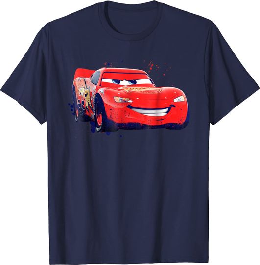 Disney Pixar Cars Lightning McQueen Paint Drifting T-Shirt