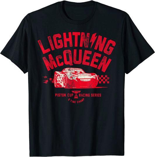 Disney Pixar Cars 3 Lightning McQueen Vintage T-Shirt C1 T-Shirt