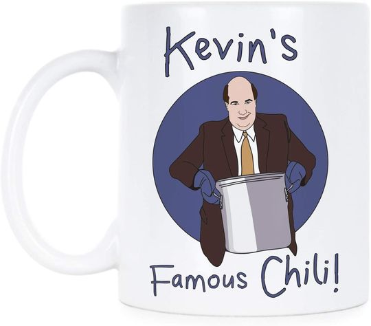 Kevin Malone Kevins Famous Chili The Office Ceramic Mugs Cups