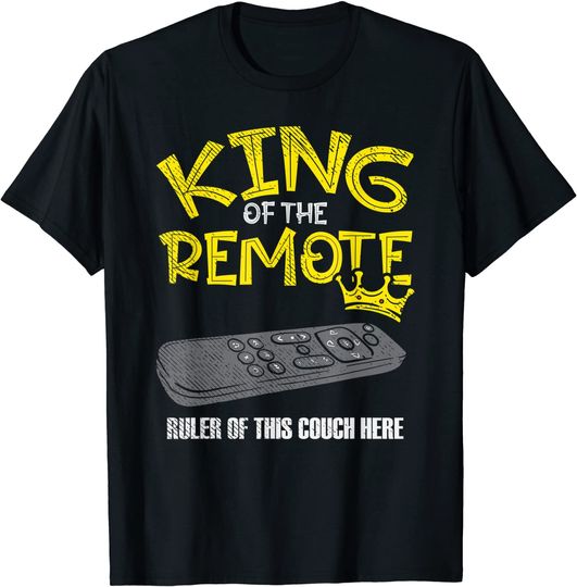 King Of The Remote Couch Potato Dad Pajama T-Shirt