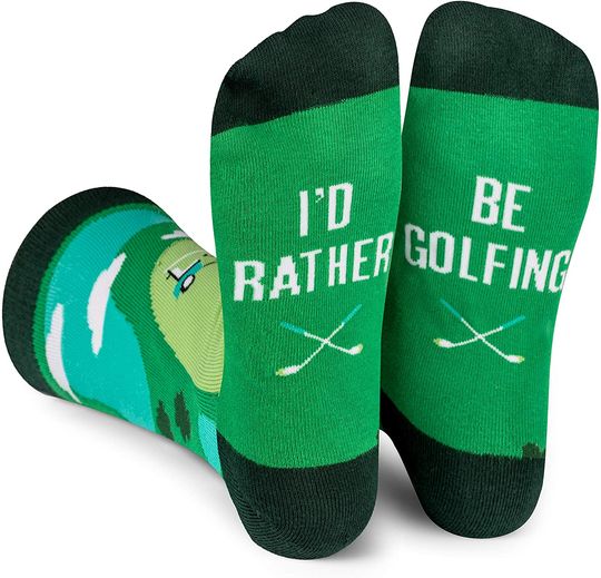 I'd Rather Be - Novelty Socks Stocking Stuffer Gift For Men and Women