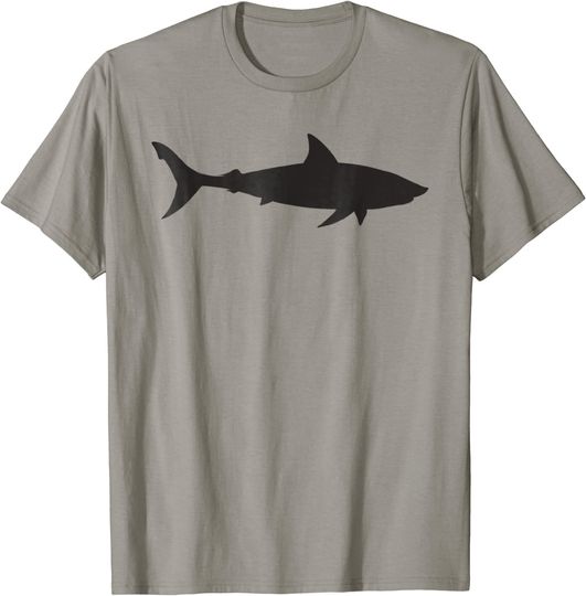 Great White Shark Silhouette T Shirt