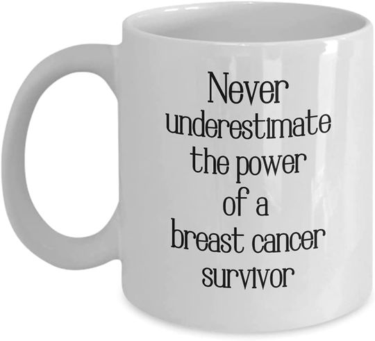 Gifts For Women Metastatic Breast Cancer Ribbon ,Never Underestimate The PowerCoffee Tea Mug Cup