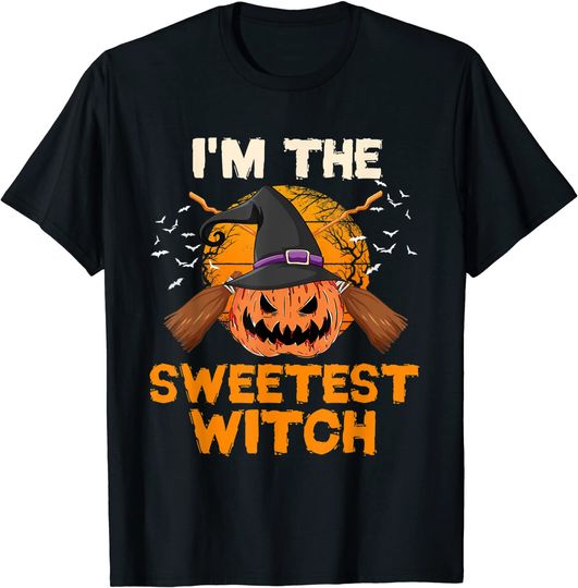 I'm The Sweetest Witch Matching Family Halloween Party T-Shirt