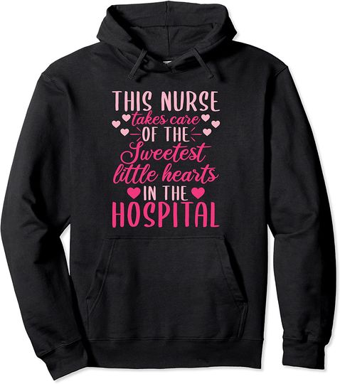 Valentine's Day Nurses Sweetest Patient Hearts Hospital Pullover Hoodie