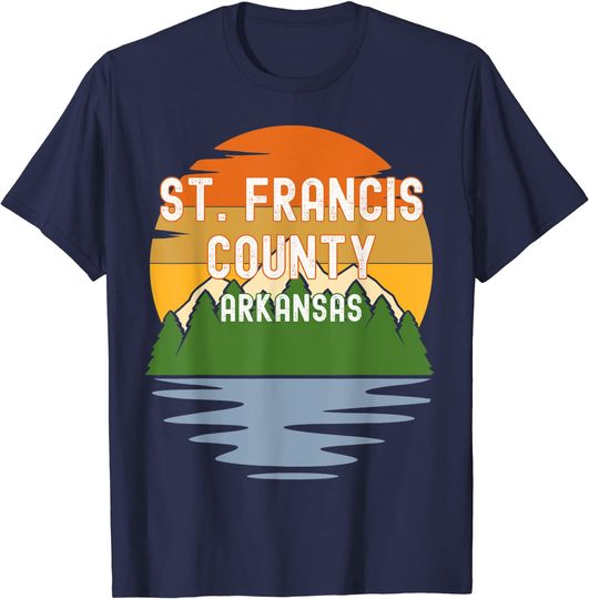 From St. Francis County Arkansas Vintage Sunset T-Shirt