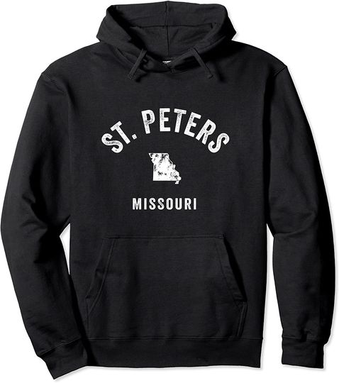 St. Peters Missouri MO Vintage 70s Athletic Pullover Hoodie