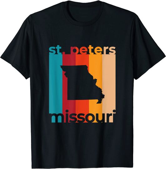 St. Peters Missouri Souvenirs Retro MO T-Shirt