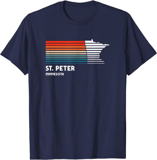 St. Peter Minnesota Retro Vintage Style City T-Shirt