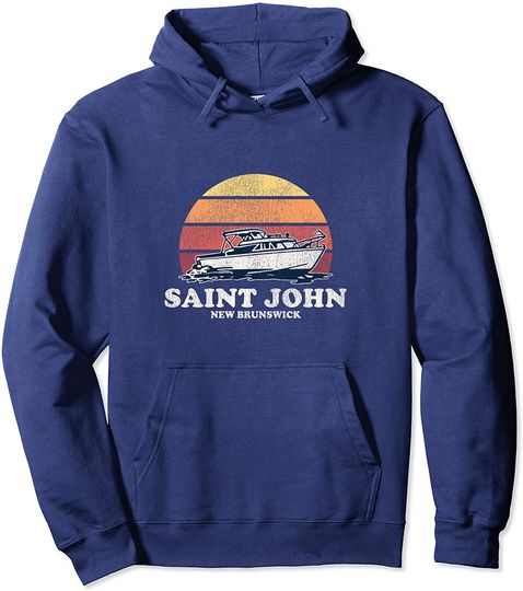 Saint John Vintage Boating 70s  Pullover Hoodie