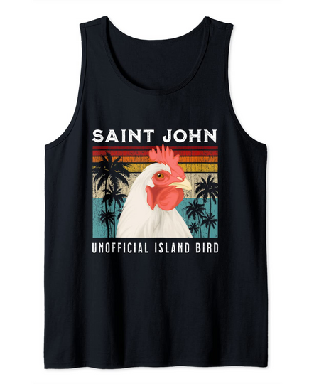 Saint John Unofficial Island Bird Souvenir Tank Top