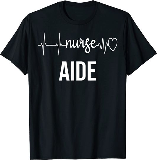 Nurse Aide Heartbeat EKG Nurses Nursing Graduation Medical T-Shirt