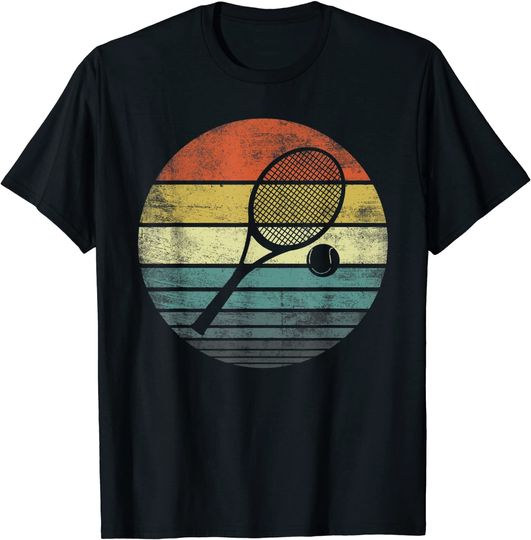 Tennis Player Sunset Racquet & Ball Coach T Shirt