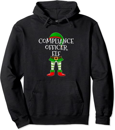 Compliance Officer Elf Matching Family Pullover Hoodie