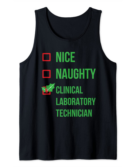 Clinical Laboratory Technician Funny Pajama Christmas Gift Tank Top